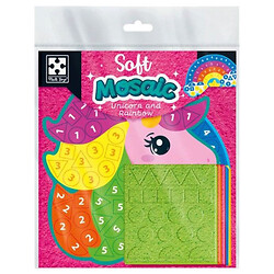 Набор для творчества с плюшевой мозаикой "Единорог и Радуга", укр, Vladi Toys