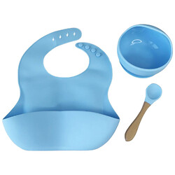 Набор: силиконовая тарелка и слюнявчик в коробке, Mega Zayka