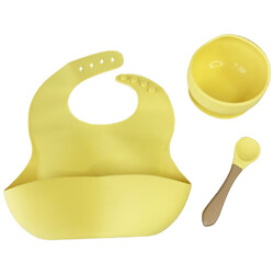 Набор: силиконовая тарелка и слюнявчик в коробке, Mega Zayka