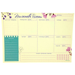 Планер недельный "Цветы", 20х14,5 см, Vladi Toys