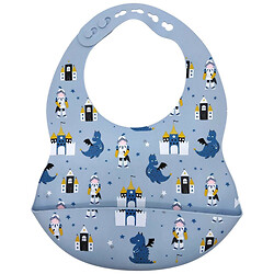 Слюнявчик силиконовый, светло-серый, Mega Zayka