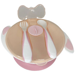 Тарелка на присоске с ложкой и вилкой, Mumlove