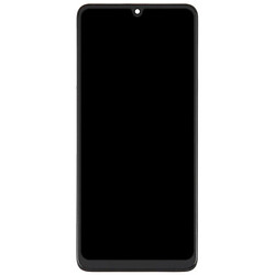 Дисплей (екран) Samsung M225 Galaxy M22, З сенсорним склом, З рамкою, IPS, Чорний