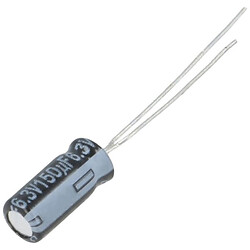 Конденсатор электролитический выводной EEUFR0J151B