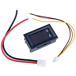 Вольт-амперметр 0.28" DC100V/100A (DSN-VC288) красный/синий