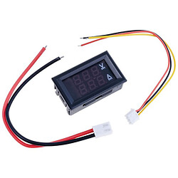 Вольт-амперметр 0.28" DC100V/50A (DSN-VC288) красный/красный