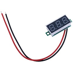 Вольтметр цифровой DC 2.5-30V 0.28" желтый, 30x11,7x9,2mm