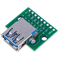 Перехідник модуль USB-A 3.0 Female на платі, 9 pin