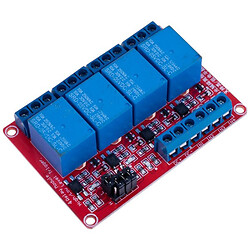 Реле модуль 4-канали 5V з опто-розв'язкою