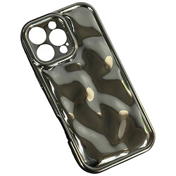 Чехол (накладка) Apple iPhone 16e, Bubble Wavy 3D, Серебряный