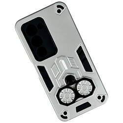 Чехол (накладка) Xiaomi Redmi 10 Pro Max / Redmi Note 10 Pro, Armor Shield Ring Holder, Серебряный