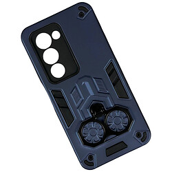 Чехол (накладка) Xiaomi Redmi Note 14, Armor Shield Ring Holder, Синий