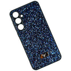 Чехол (накладка) Samsung Galaxy A36 5G, Bling Grainy Diamond Separate Camera, Glow Blue, Синий