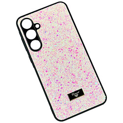 Чехол (накладка) Samsung Galaxy A56 5G, Bling Grainy Diamond Separate Camera, Glow Pink, Рожевий