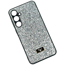 Чехол (накладка) Samsung Galaxy A56 5G, Bling Grainy Diamond Separate Camera, Glow Silver, Срібний