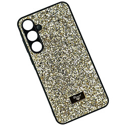 Чехол (накладка) Samsung Galaxy A56 5G, Bling Grainy Diamond Separate Camera, Glow Silver-Gold, Золотой