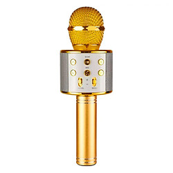 Микрофон-колонка WS858, Золотой