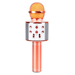 Микрофон-колонка WS858, Розовый