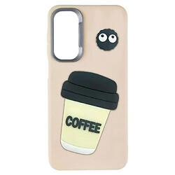 Чохол (накладка) Samsung S721 Galaxy S24 FE, Epik Leather Toys, Coffee, Пісочний