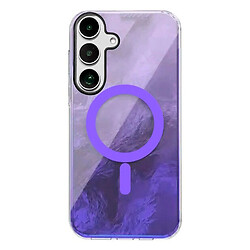 Чохол (накладка) Samsung Galaxy S25 FE, Shiny Mountain, MagSafe, Фіолетовий