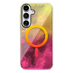 Чохол (накладка) Samsung Galaxy S25 FE, Shiny Mountain, Yellow-Pink, MagSafe, Жовтий