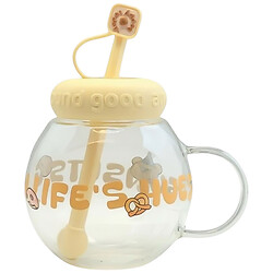 Емкость для напитков стеклянная с крышкой, трубочкой, инфузором 1100 мл