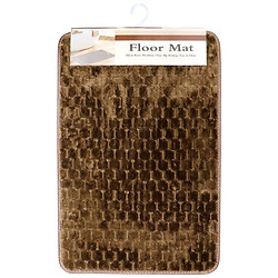 Коврик для ванной комнаты мягкий однотонный рифленый 40х60 см.