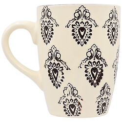Кружка фарфоровая Grazie Узоры MIX 340 мл