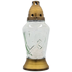 Лампадка скляна рельєфна з візерунком OREOLA