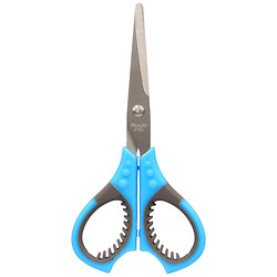 Канцелярские ножницы с цветными массажными ручками