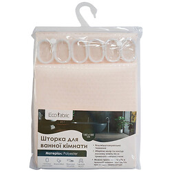 Шторка для ванної кімнати з кільцями Eco Fabric 180х180 см