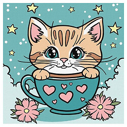 Картина по номерам "Великолепный котик", 25х25 см, Ідейка