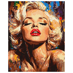Картина по номерам "Яркая Монро", 40х50 см, Ідейка