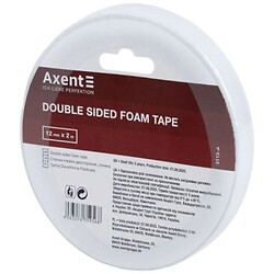 Лента клейкая двухсторонняя, 1 моток, 2мм х 2м, Axent