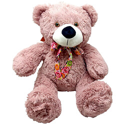 М'яка іграшка "Ведмедик Тедді", 50 см, СІРО-РОЖЕВИЙ, Копиця