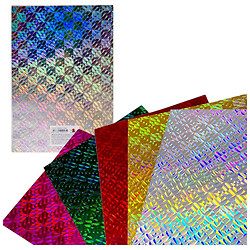 Набор одностороннего цветного голографического картона, 21х29,7см, 6 листов, Art Studio Of Happiness