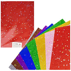 Набор цветной бумаги с глитером, 21х29,7см, 8 листов, Art Studio Of Happiness