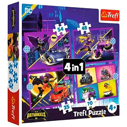 Пазлы 4в1 "Бэтмен: Встречайте бетмобиль", Trefl