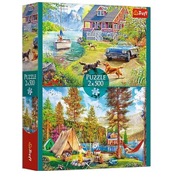Пазли 2в1, 500 ел "Літній відпочинок", Trefl