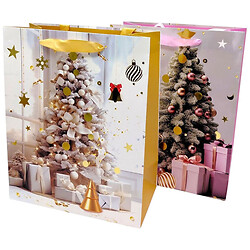 Пакет паперовий LARGE XMAS1 26x12,7x32,4 , 210gsm.асорті, Mic