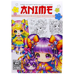 Розмальовка "Аніме", 21х29,7 см., 8 аркушів, Art Studio Of Happiness