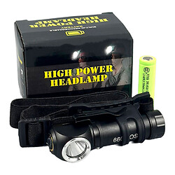 Налобный фонарь 6609-LED, Черный