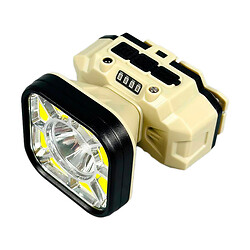 Налобный фонарь 826XS-XPE+8COB, Бежевый