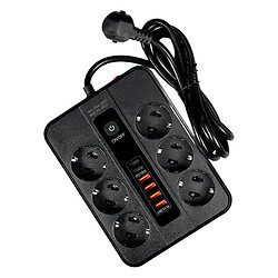 Подовжувач мережі Power Socket F54-2PD, 2.0 м., Чорний