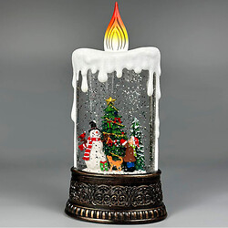 Новорічний нічник XMAS Свічка зі сніговиком WLD-23016B