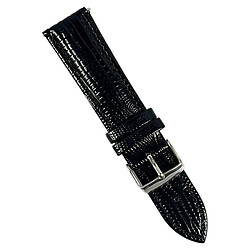 Ремінець універсальний, Leather Crocodile, Чорний