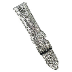 Ремінець універсальний, Leather Crocodile, Срібний