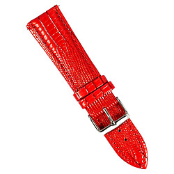 Ремінець універсальний, Leather Crocodile, Червоний