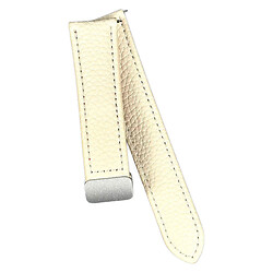 Ремешок универсальный, Leather Grainy, Молочный