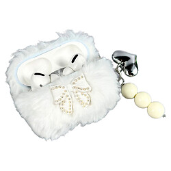 Чехол (накладка) Apple AirPods 4, Pearl Bow Plush, Белый